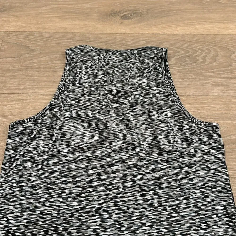 NIKE Black White Blue Blur Abstract Buttery Soft Active‎ Workout Gym Tank Top S